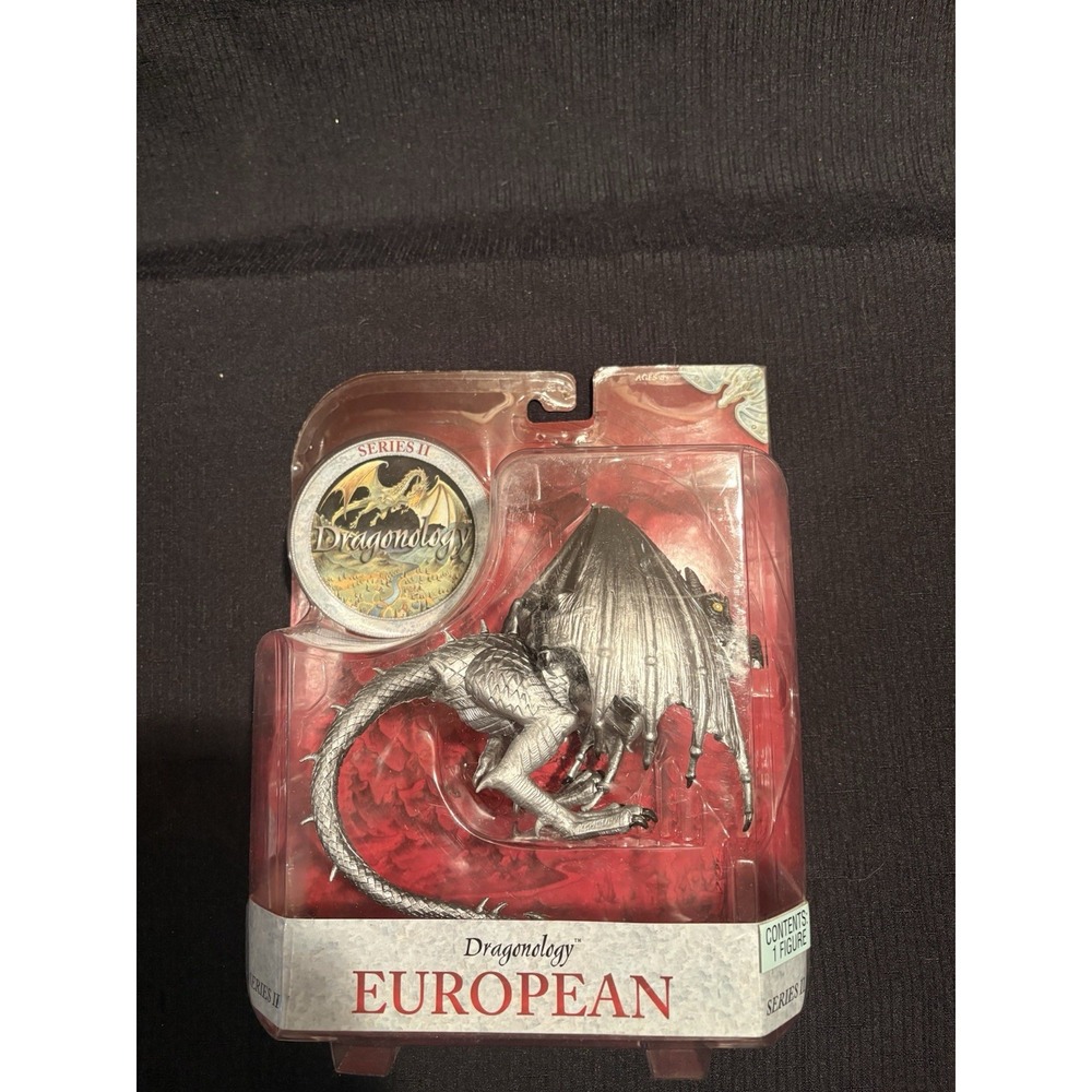 Dragonology Series II European Dragon Action Figure Sababa Toys Fantasy Black